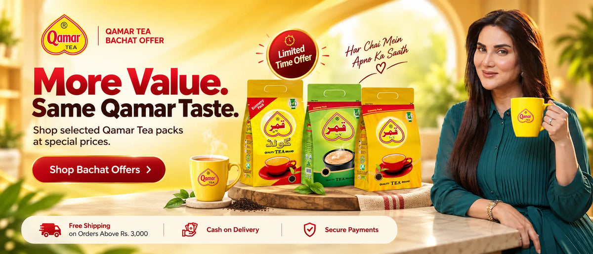 Qamar Tea Bachat Offer with premium tea packs