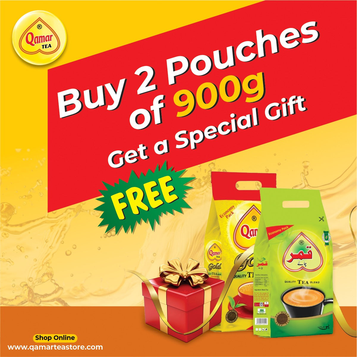 Buy 2 Pouches og 900g get a special gift free